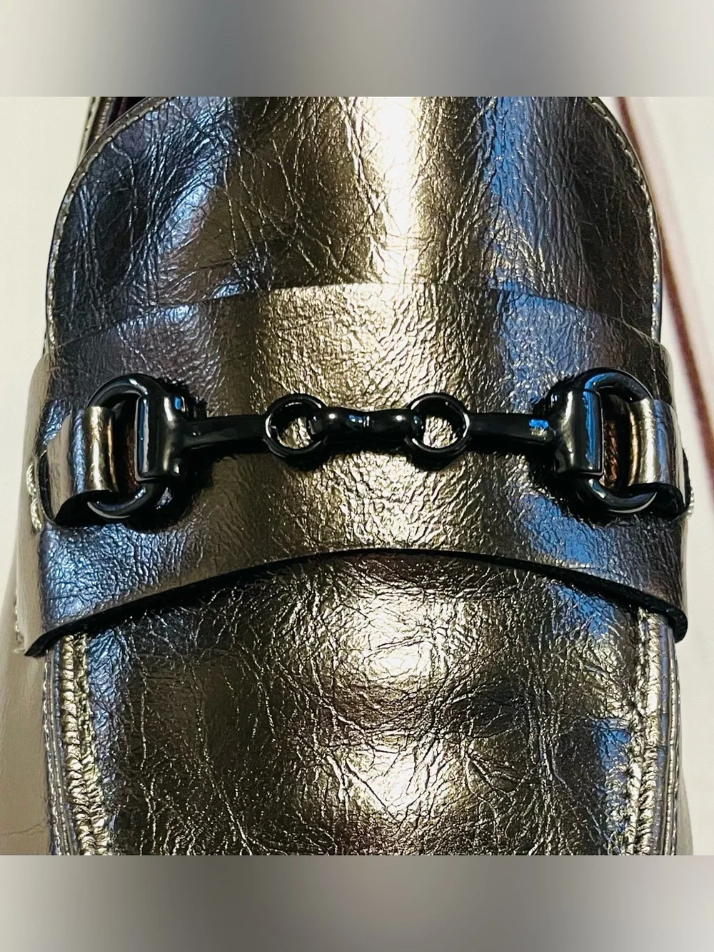 Franco Sarto Pewter Colette Bit Loafers 10W